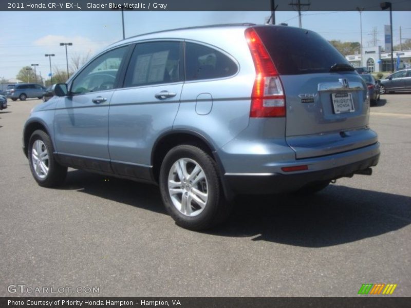 Glacier Blue Metallic / Gray 2011 Honda CR-V EX-L