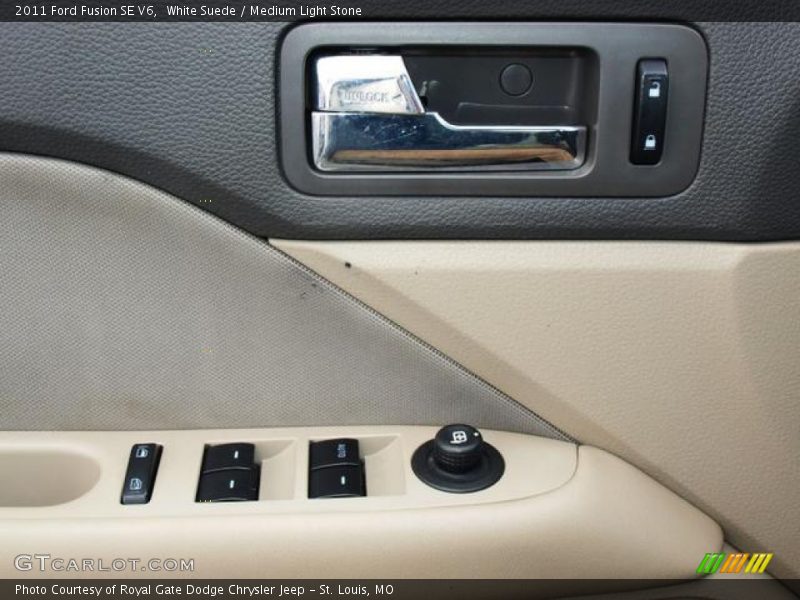 White Suede / Medium Light Stone 2011 Ford Fusion SE V6