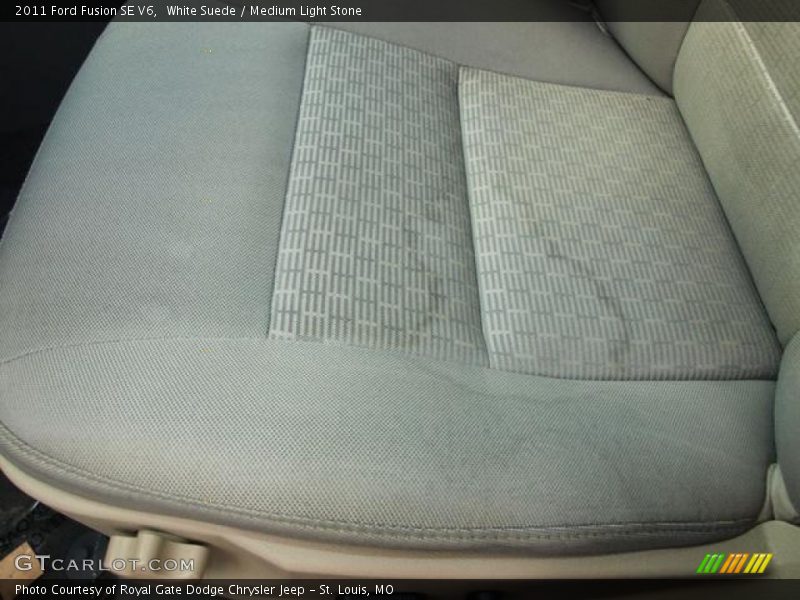 White Suede / Medium Light Stone 2011 Ford Fusion SE V6