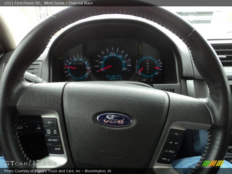 White Suede / Charcoal Black 2011 Ford Fusion SEL