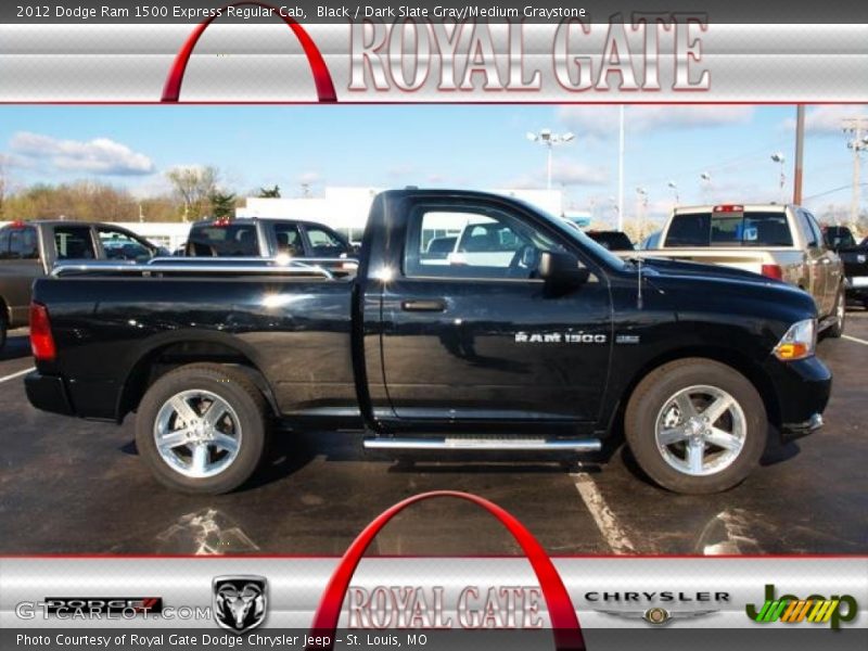Black / Dark Slate Gray/Medium Graystone 2012 Dodge Ram 1500 Express Regular Cab