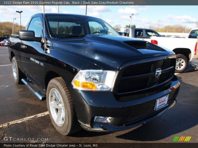 Black / Dark Slate Gray/Medium Graystone 2012 Dodge Ram 1500 Express Regular Cab