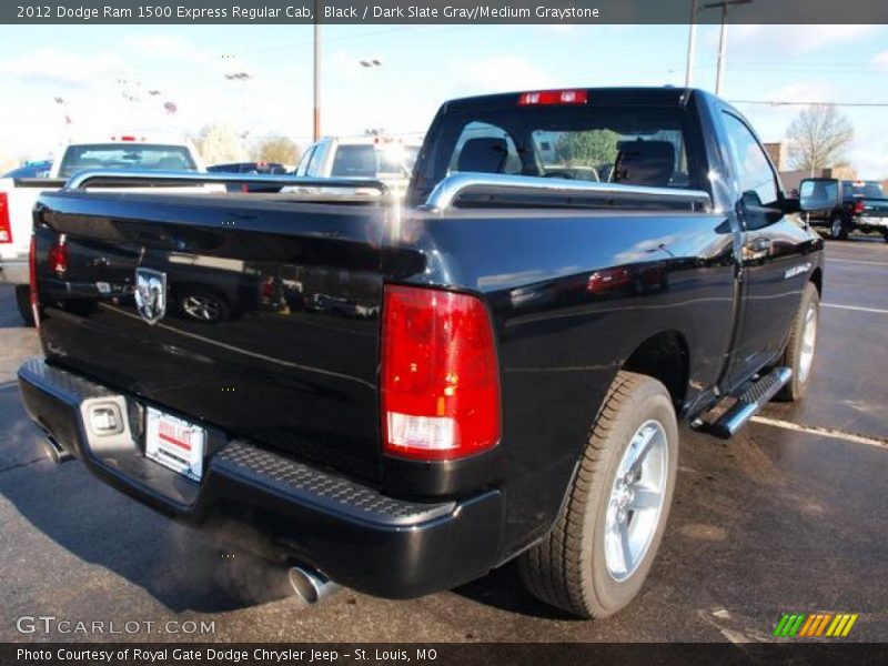 Black / Dark Slate Gray/Medium Graystone 2012 Dodge Ram 1500 Express Regular Cab