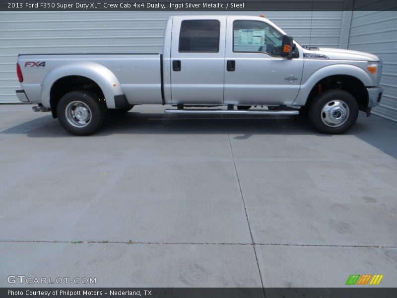  2013 F350 Super Duty XLT Crew Cab 4x4 Dually Ingot Silver Metallic