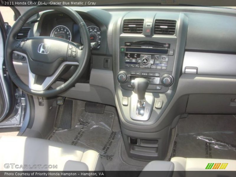 Glacier Blue Metallic / Gray 2011 Honda CR-V EX-L