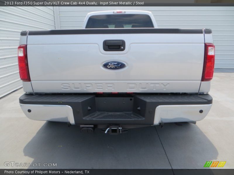 Ingot Silver Metallic / Steel 2013 Ford F350 Super Duty XLT Crew Cab 4x4 Dually