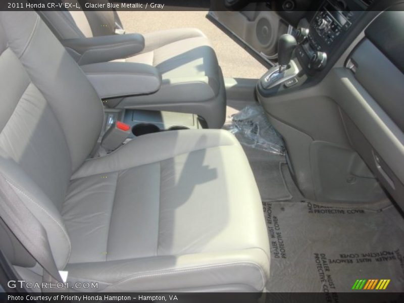 Glacier Blue Metallic / Gray 2011 Honda CR-V EX-L