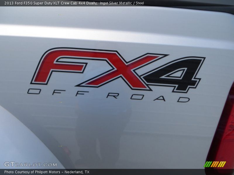 Ingot Silver Metallic / Steel 2013 Ford F350 Super Duty XLT Crew Cab 4x4 Dually