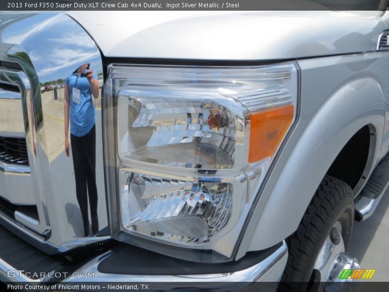 Ingot Silver Metallic / Steel 2013 Ford F350 Super Duty XLT Crew Cab 4x4 Dually