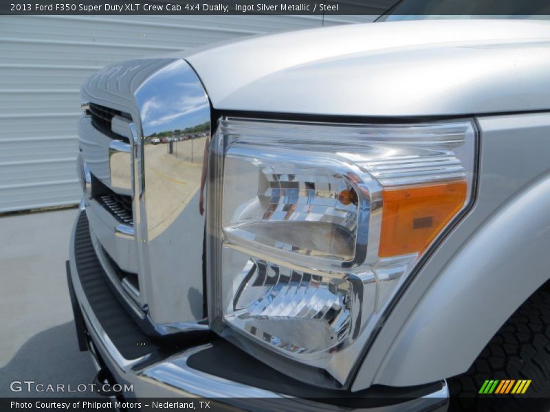 Ingot Silver Metallic / Steel 2013 Ford F350 Super Duty XLT Crew Cab 4x4 Dually