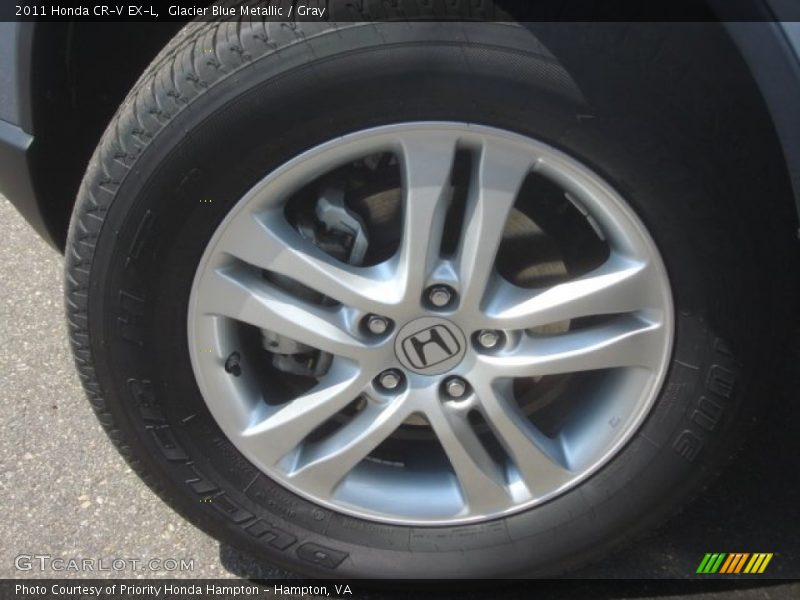 Glacier Blue Metallic / Gray 2011 Honda CR-V EX-L