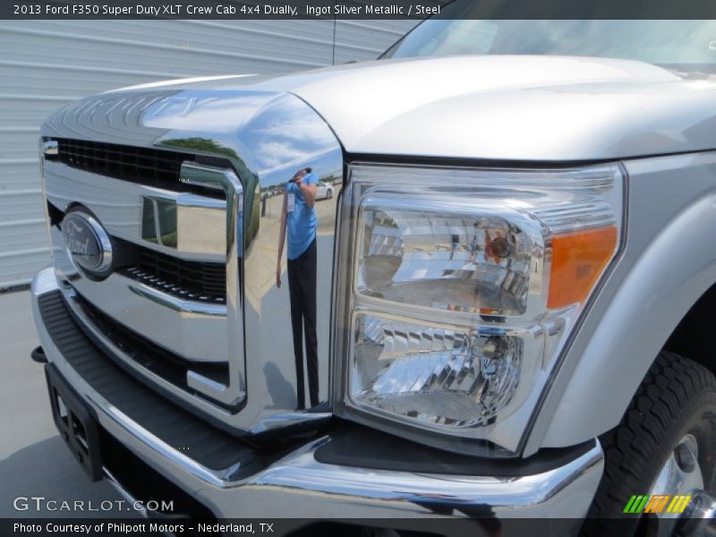 Ingot Silver Metallic / Steel 2013 Ford F350 Super Duty XLT Crew Cab 4x4 Dually