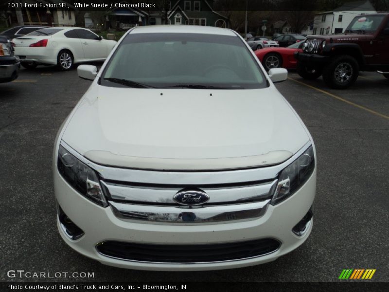 White Suede / Charcoal Black 2011 Ford Fusion SEL