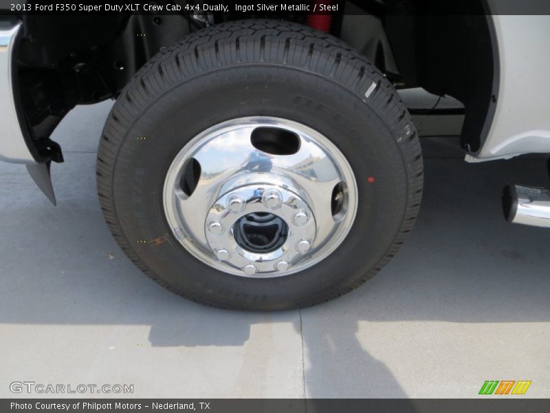 Ingot Silver Metallic / Steel 2013 Ford F350 Super Duty XLT Crew Cab 4x4 Dually