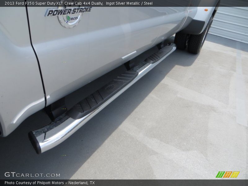 Ingot Silver Metallic / Steel 2013 Ford F350 Super Duty XLT Crew Cab 4x4 Dually