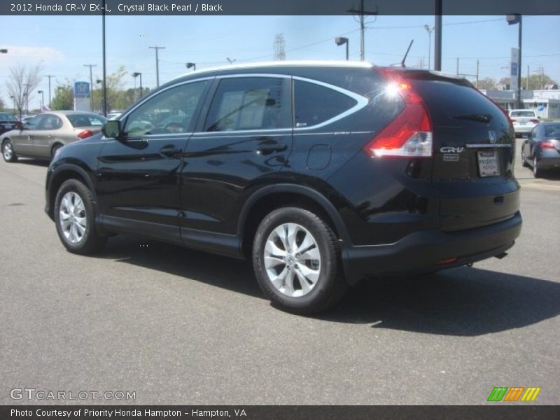 Crystal Black Pearl / Black 2012 Honda CR-V EX-L