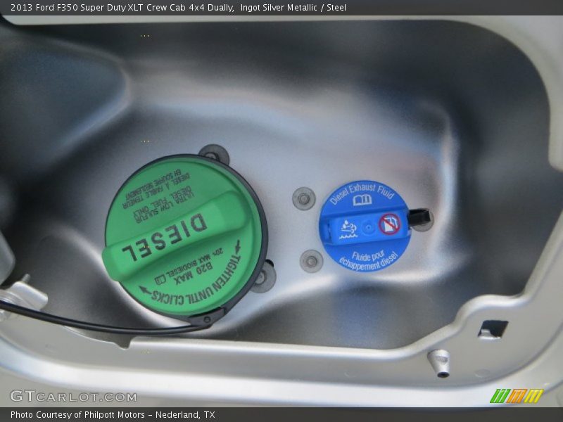 Ingot Silver Metallic / Steel 2013 Ford F350 Super Duty XLT Crew Cab 4x4 Dually