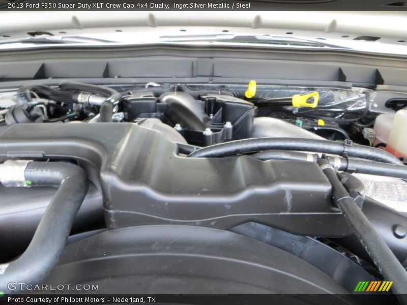 Ingot Silver Metallic / Steel 2013 Ford F350 Super Duty XLT Crew Cab 4x4 Dually