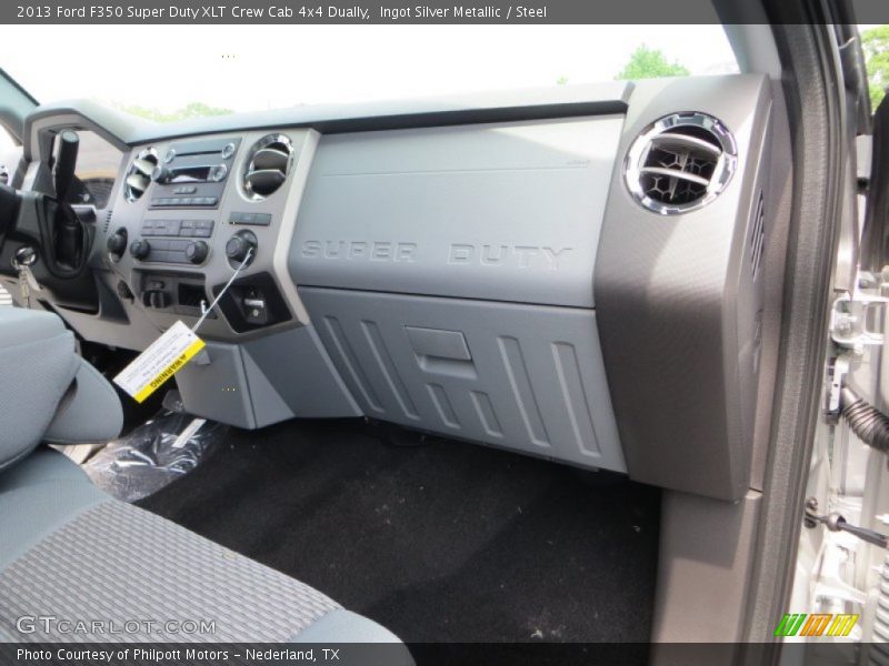 Ingot Silver Metallic / Steel 2013 Ford F350 Super Duty XLT Crew Cab 4x4 Dually