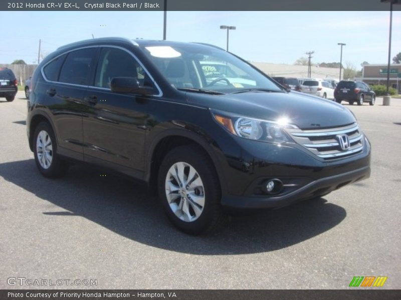 Crystal Black Pearl / Black 2012 Honda CR-V EX-L