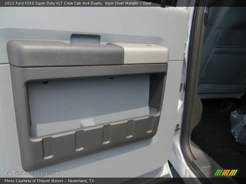 Ingot Silver Metallic / Steel 2013 Ford F350 Super Duty XLT Crew Cab 4x4 Dually