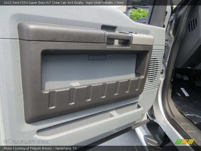 Ingot Silver Metallic / Steel 2013 Ford F350 Super Duty XLT Crew Cab 4x4 Dually