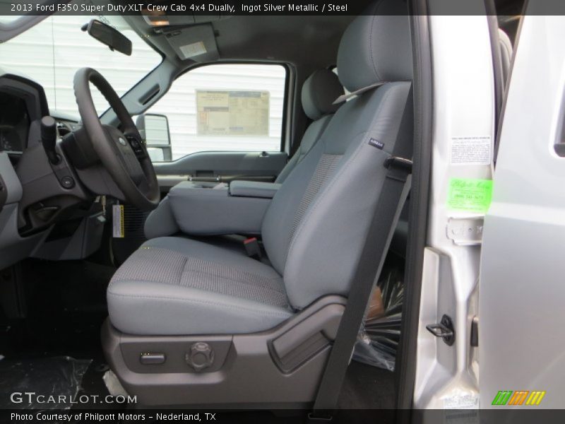 Ingot Silver Metallic / Steel 2013 Ford F350 Super Duty XLT Crew Cab 4x4 Dually