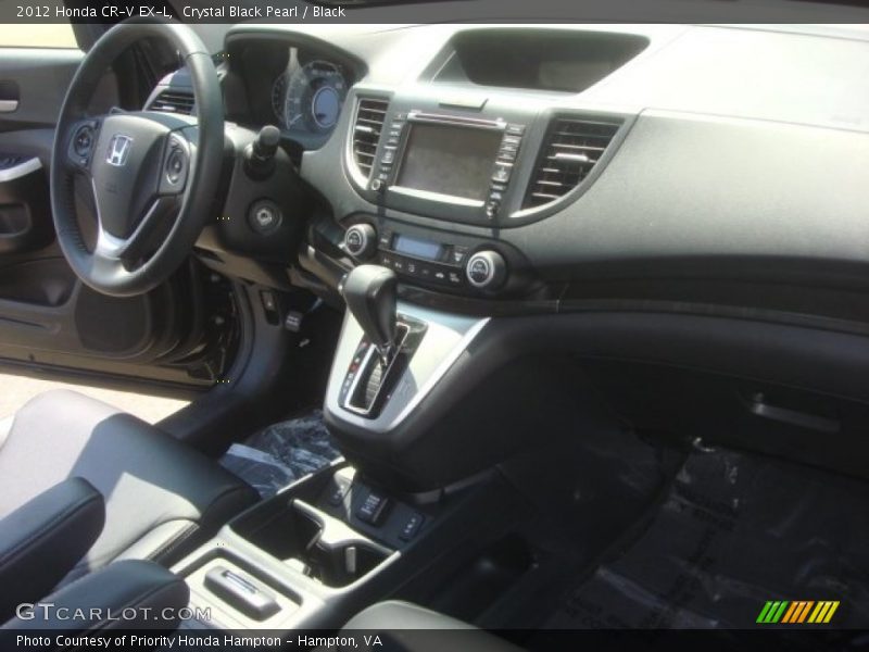 Crystal Black Pearl / Black 2012 Honda CR-V EX-L