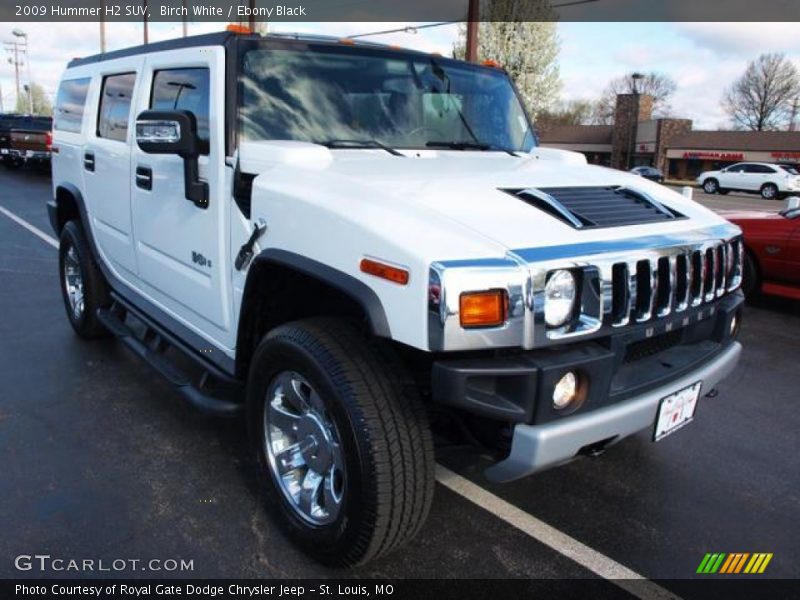 Birch White / Ebony Black 2009 Hummer H2 SUV