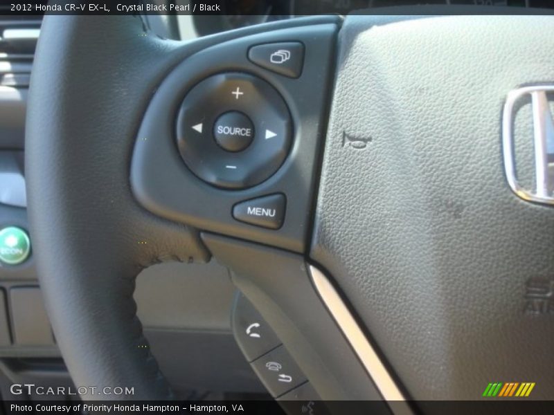 Crystal Black Pearl / Black 2012 Honda CR-V EX-L