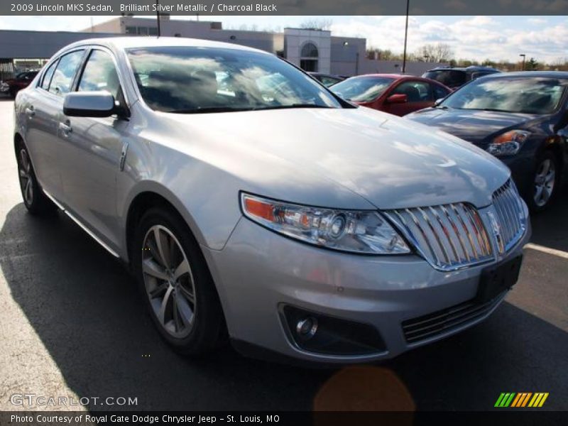 Brilliant Silver Metallic / Charcoal Black 2009 Lincoln MKS Sedan