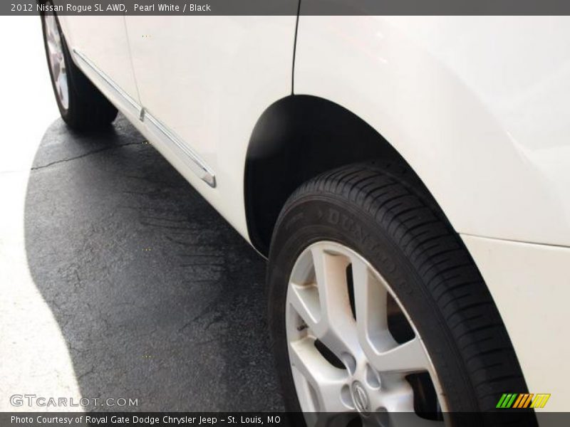 Pearl White / Black 2012 Nissan Rogue SL AWD