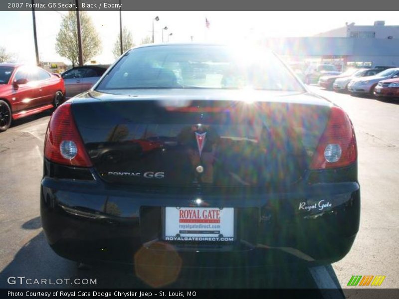 Black / Ebony 2007 Pontiac G6 Sedan