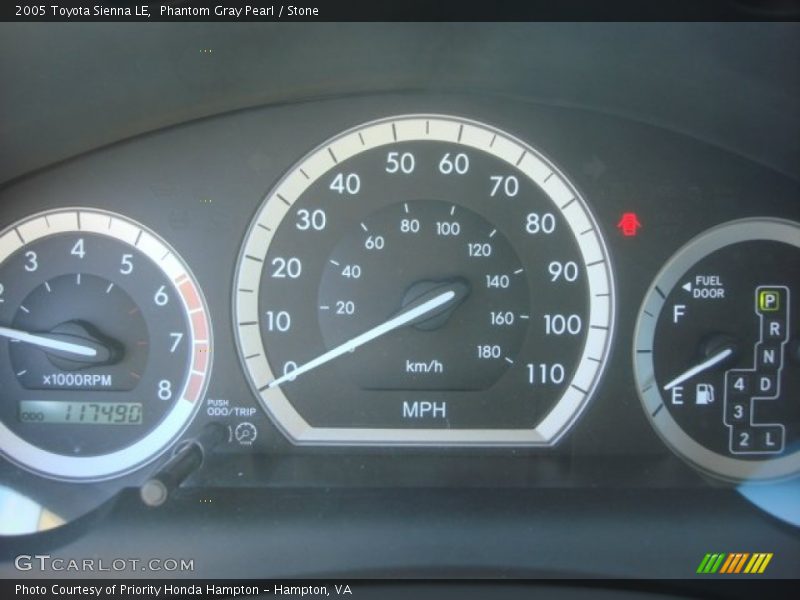 Phantom Gray Pearl / Stone 2005 Toyota Sienna LE