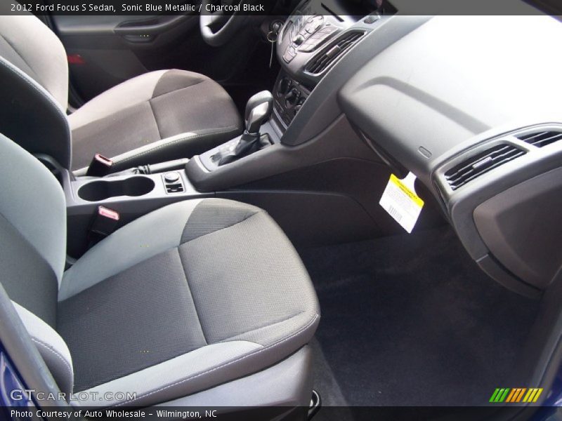 Sonic Blue Metallic / Charcoal Black 2012 Ford Focus S Sedan