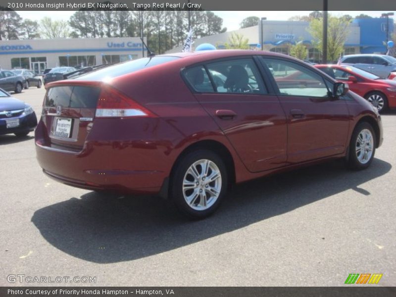 Tango Red Pearl / Gray 2010 Honda Insight Hybrid EX Navigation