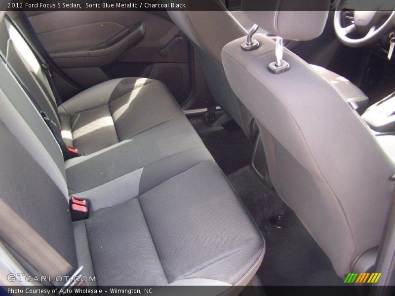 Sonic Blue Metallic / Charcoal Black 2012 Ford Focus S Sedan