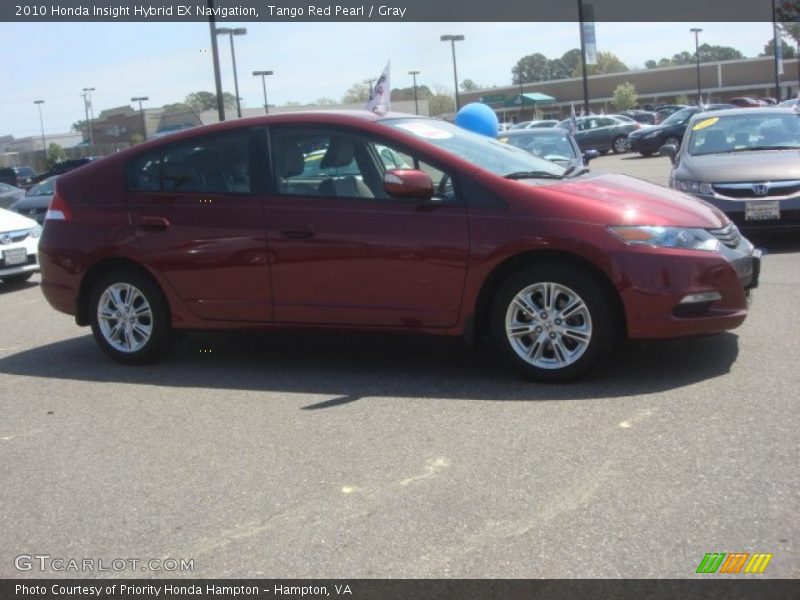 Tango Red Pearl / Gray 2010 Honda Insight Hybrid EX Navigation