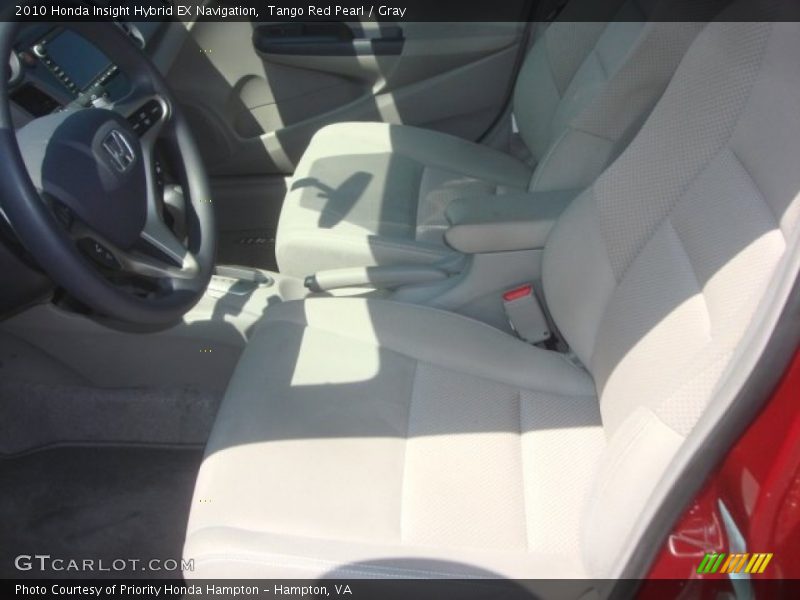 Tango Red Pearl / Gray 2010 Honda Insight Hybrid EX Navigation