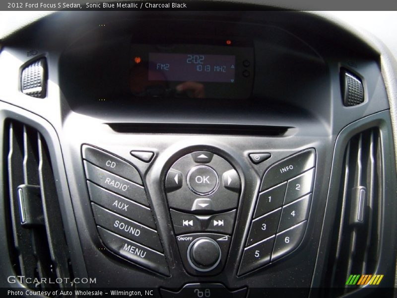 Sonic Blue Metallic / Charcoal Black 2012 Ford Focus S Sedan