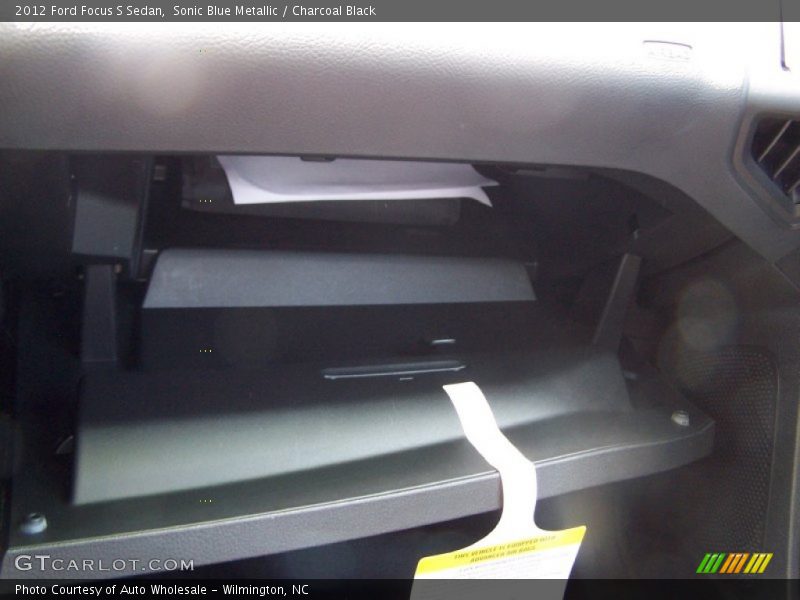 Sonic Blue Metallic / Charcoal Black 2012 Ford Focus S Sedan