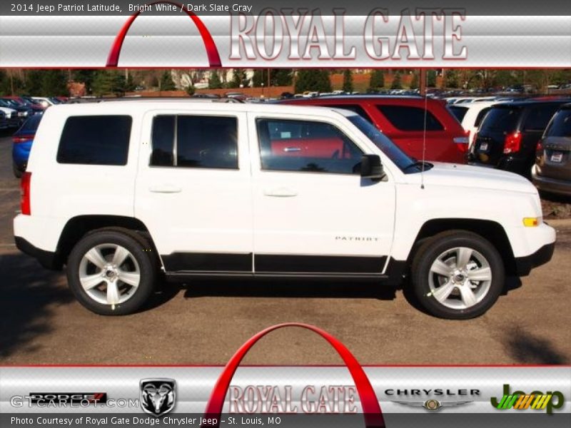Bright White / Dark Slate Gray 2014 Jeep Patriot Latitude