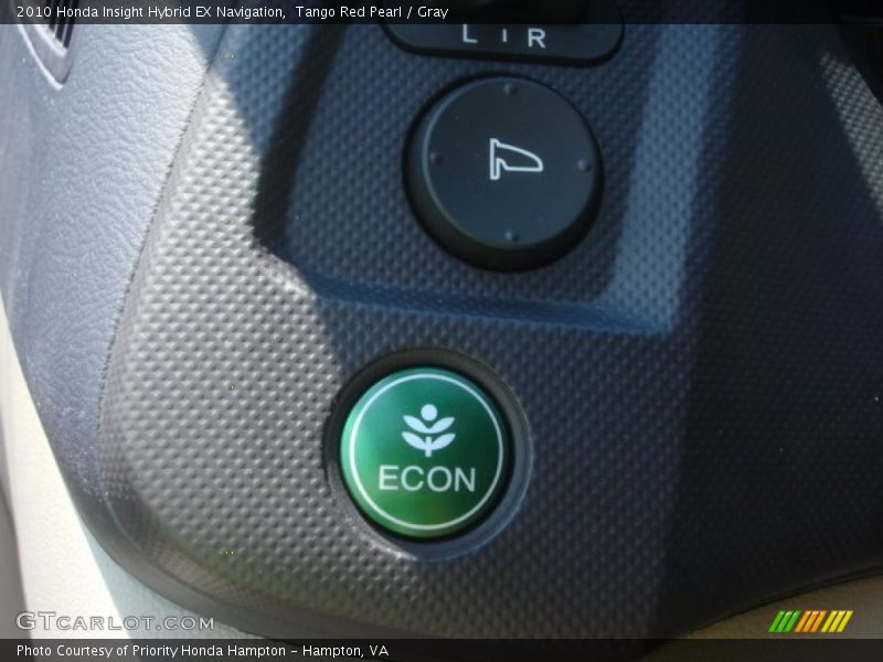 Tango Red Pearl / Gray 2010 Honda Insight Hybrid EX Navigation