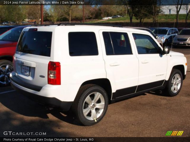 Bright White / Dark Slate Gray 2014 Jeep Patriot Latitude