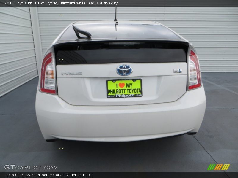 Blizzard White Pearl / Misty Gray 2013 Toyota Prius Two Hybrid