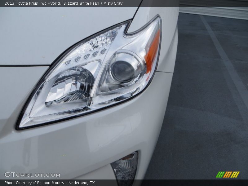 Blizzard White Pearl / Misty Gray 2013 Toyota Prius Two Hybrid