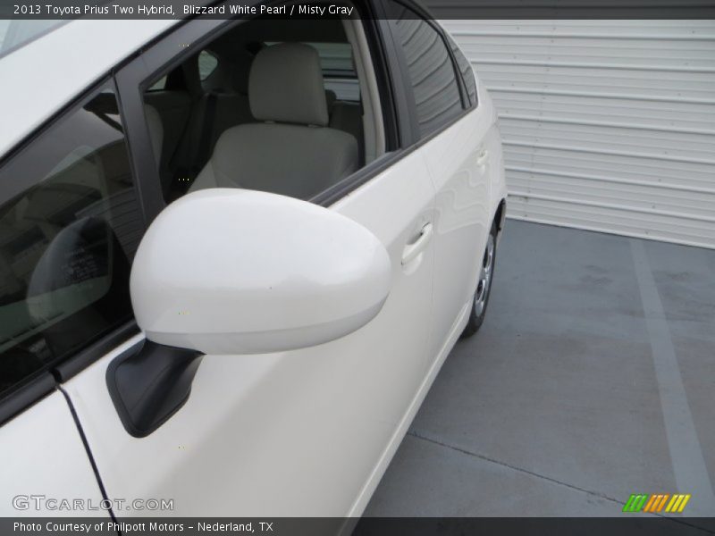 Blizzard White Pearl / Misty Gray 2013 Toyota Prius Two Hybrid