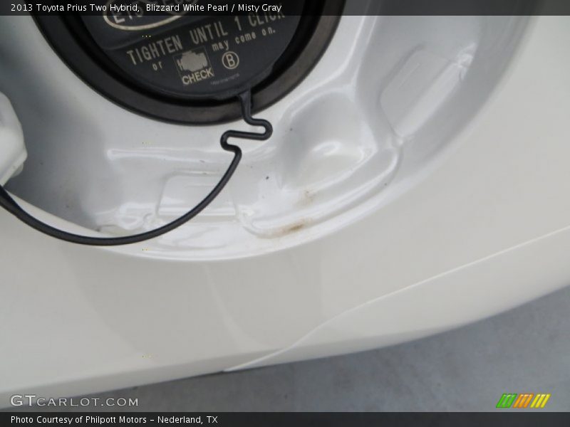 Blizzard White Pearl / Misty Gray 2013 Toyota Prius Two Hybrid