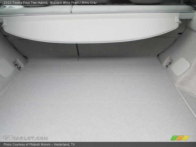 Blizzard White Pearl / Misty Gray 2013 Toyota Prius Two Hybrid