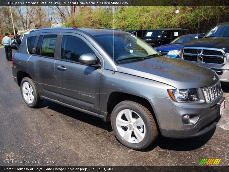 Mineral Gray Metallic / Dark Slate Gray 2014 Jeep Compass Latitude 4x4